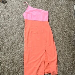 Pink and Orange Women's Dress